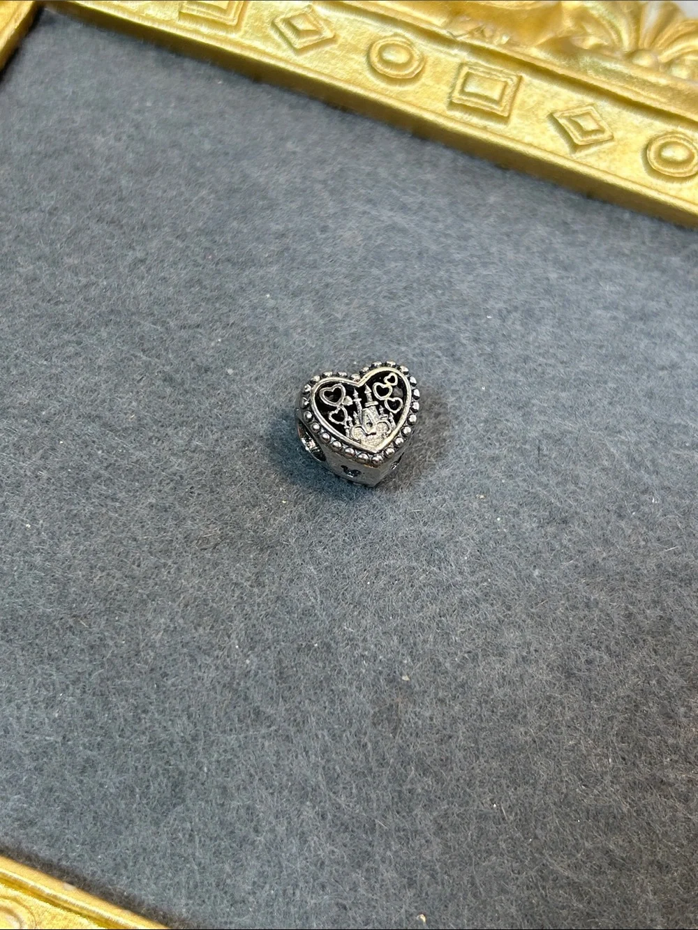 Pandora Sterling Silver Disney Charm with Red Accent